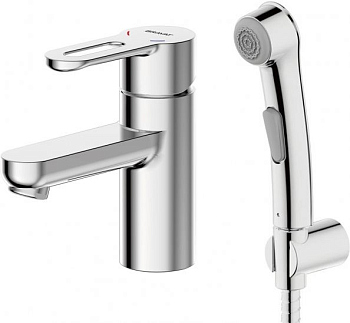 Смеситель для умывальника с гигиеническим душем Bravat Stream-D F137163C-1