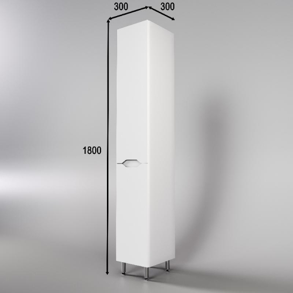 Колонна универсальная Style Line "Марелла" с корзиной, белый матовый, PLUS, СС-00002421 Колонна универсальная Style Line "Марелла" с корзиной, белый матовый, PLUS, СС-00002421