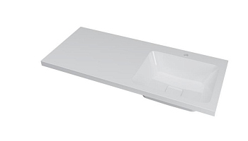 Умывальник мебельный Dreja Wing 120 R (чаша справа)