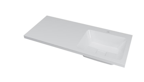 Умывальник мебельный Dreja Wing 120 R (чаша справа)