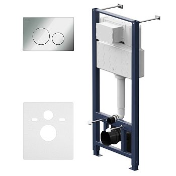 Инсталляция для подвесного унитаза с пневматической клавишей Pro L AM.PM Pro, I012704.9051