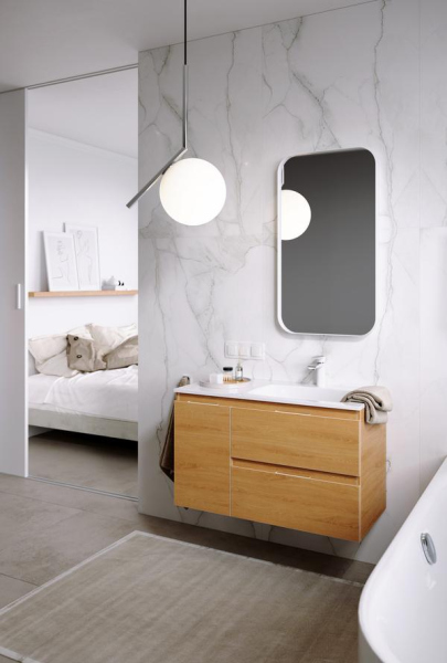 Подвесная тумба без раковины AQWELLA 90 см правая, ACC0109RDZ