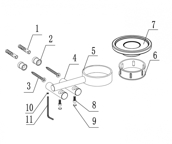 Мыльница с держателем ABBER Osten 316 AA1858BG золото брашированное