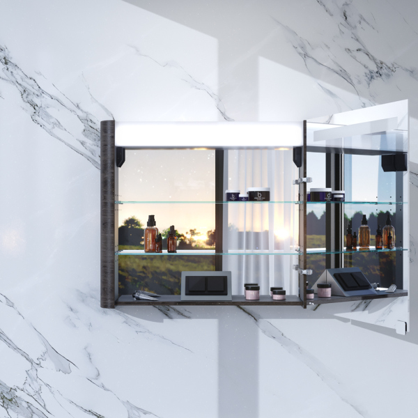 Зеркало-шкаф AM.PM Sensation 80 L табачный дуб Зеркало-шкаф AM.PM Sensation 80 L табачный дуб