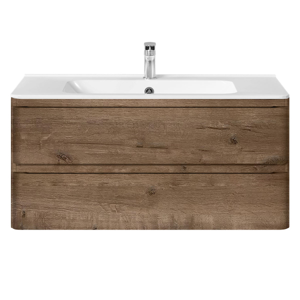 Тумба без раковины Vincea Vico 1000 подвесная, 2 выкатных ящика soft close, V.Oak, VMC-2V100VO