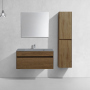 Тумба с раковиной Vincea Chiara 1000 подвесная, 1 выкатной ящик soft-close, T.Oak, VMC-2C100TO+VCB-13100B