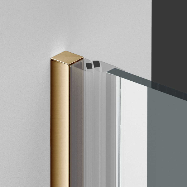 Душевая дверь Vincea Alpha VDP-3AL800CLG , брашированное золото, стекло прозрачное