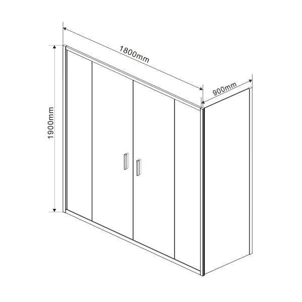 Душевой уголок Vincea Garda VSR-1G29018CH, 1800*900, хром, стекло шиншилла Душевой уголок Vincea Garda VSR-1G29018CH, 1800*900, хром, стекло шиншилла