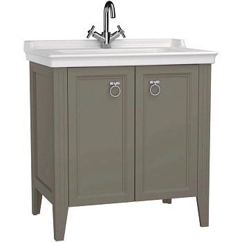 Тумба с раковиной серый матовый 79,5 см Vitra Valarte 62154