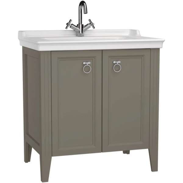 Тумба с раковиной серый матовый 79,5 см Vitra Valarte 62154