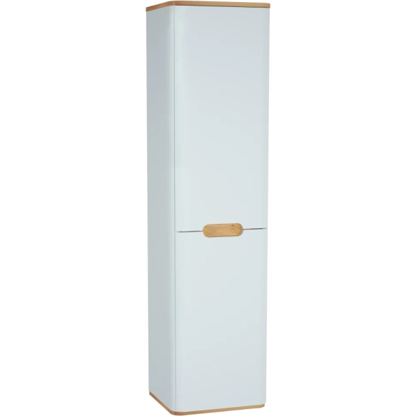 Шкаф пенал Vitra Sento 40 R 60842 подвесной с бельевое корзиной Белый матовый