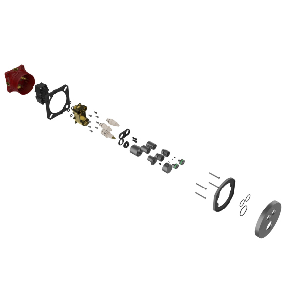 Встраиваемый смеситель для душа Vincea VSCV-322T-MGM, вороненая сталь