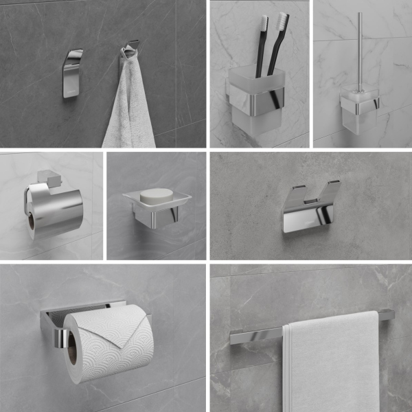 Держатель для туалетной бумаги Lemark SMOOTH LINE открытый , хром (9721007) Держатель для туалетной бумаги Lemark SMOOTH LINE открытый , хром (9721007)