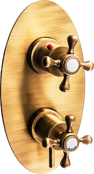 Термостат Bossini Retro Z001207022 BR С ВНУТРЕННЕЙ ЧАСТЬЮ, для душа