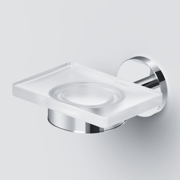 Стеклянная мыльница с настенным держателем, хром AM.PM X-Joy, A85A34200