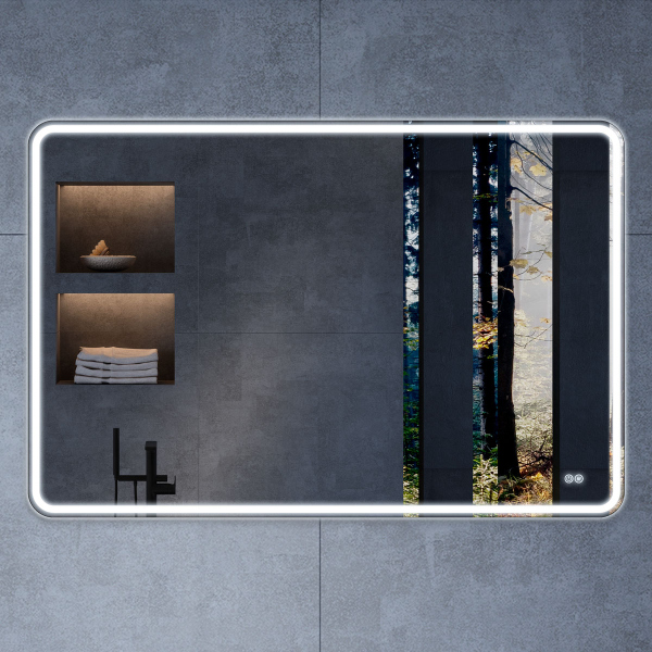 Зеркало Vincea LED VLM-3VC120-2 1200х800 c сенсорным выключателем и диммером, антизапотевание Зеркало Vincea LED VLM-3VC120-2 1200х800 c сенсорным выключателем и диммером, антизапотевание