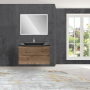 Тумба с раковиной Vincea Mia 750 подвесная, 2 выкатных ящика soft close, V.Oak, VMC-2MA750VO+VCB-3M750G