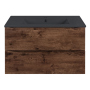 Тумба с раковиной Vincea Mia 800 подвесная, 2 выкатных ящика soft close, R.Wood, VMC-2MC800RW+VBS-13980MA