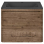Тумба с раковиной Vincea Vico 600 подвесная, 2 выкатных ящика soft close, V.Oak, VMC-2V600VO+VCB-2VP600W