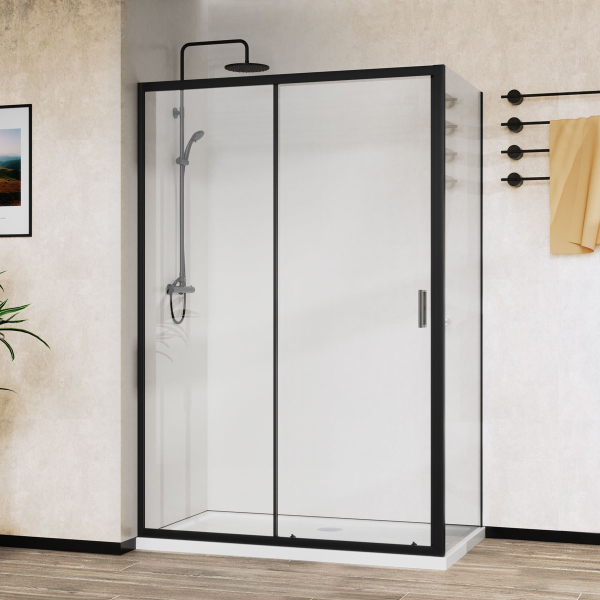 Душевой уголок Vincea City VSR-5CT9012CLB, 1200*900, черный, стекло прозрачное Душевой уголок Vincea City VSR-5CT9012CLB, 1200*900, черный, стекло прозрачное