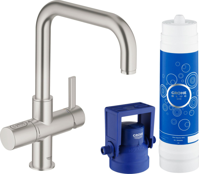 Смеситель Grohe Blue Pure 31299DC1 для кухонной мойки с фильтром