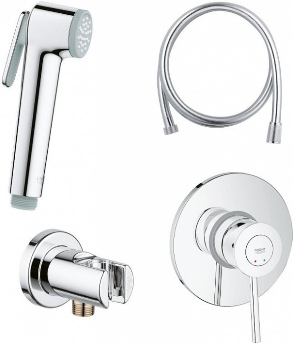 Grohe Смеситель с гигиеническим душем BauClassic 124901