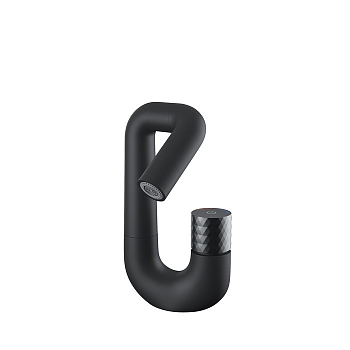 Смеситель для умывальника IDDIS Twist с управлением Push Control, черный матовый (TWIBLBTi01)