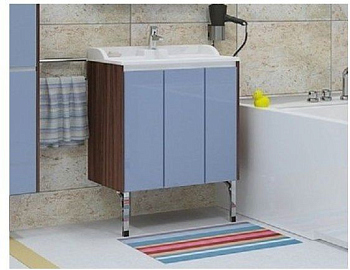 Тумба под раковину Акватон Фабиа 65 (1A1595K1FBAB0) голубой/ясень