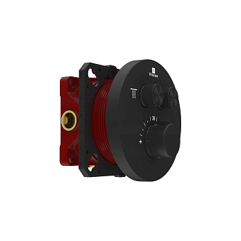 Встраиваемый смеситель для душа Vincea VSCV-322T-MMB двухфункциональный, термостатический, черный