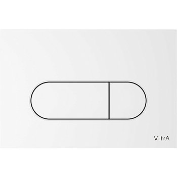 Панель смыва Vitra Root Round, белая, 740-2200