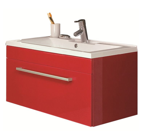 Тумба с раковиной Акватон Мадрид 1A1268K0MA940 цвет Бордо