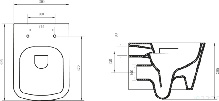 Унитаз подвесной BelBagno Albano BB120CHR (готовый набор)