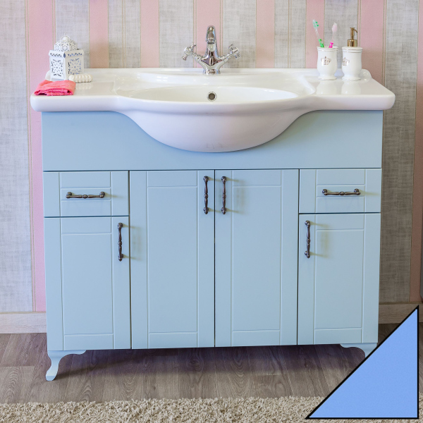 Тумба для комплекта Sanflor Глория 105 голубая