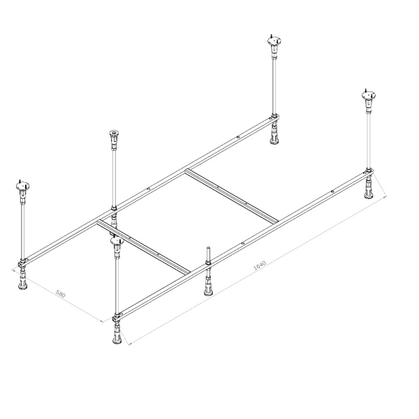 Каркас для ванны AM.PM Func, W84A-170-070W-R Каркас для ванны AM.PM Func, W84A-170-070W-R