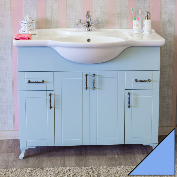 Тумба для комплекта Sanflor Глория 105 голубая