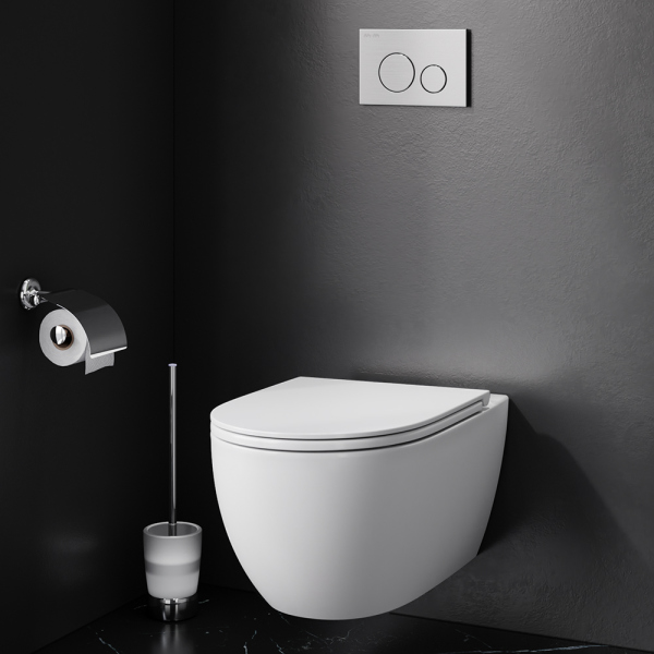 Унитаз подвесной FlashClean безободковый, без сиденья AM.PM Awe, C111700WH