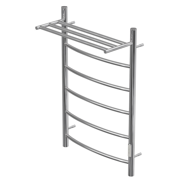 Полотенцесушитель электрический Point PN04858P П5 500x800 с полкой, диммер справа, хром