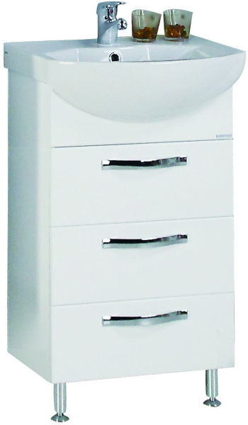 Тумба с раковиной Акватон Ария 50 Н 1A1402K0AA010, белый
