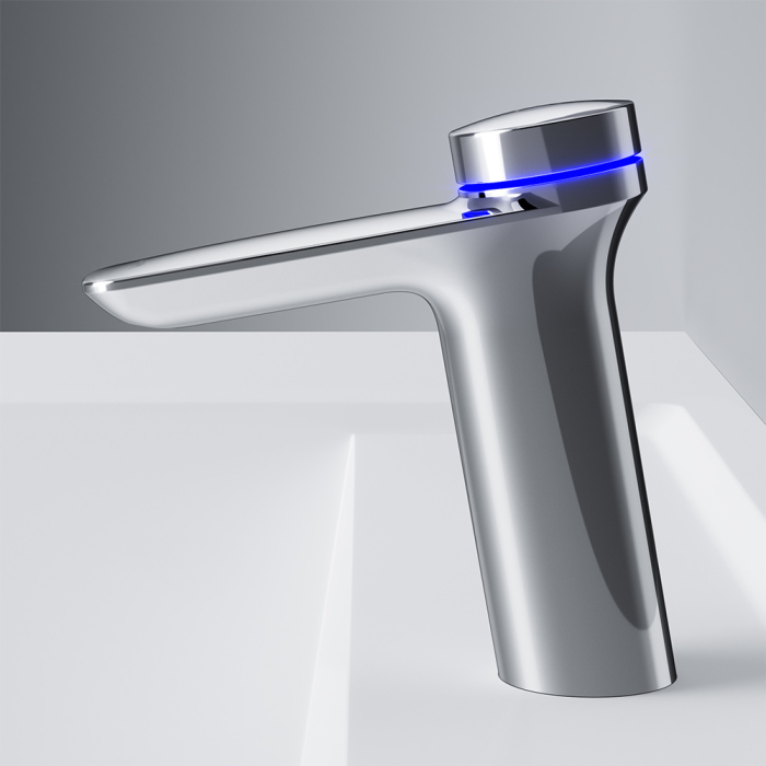 Термостат AM.PM Inspire V2.0 F50A82400 TouchReel электронный, для раковины, с донным клапаном