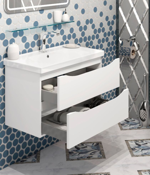 Тумба с раковиной Smile Элеганс 80