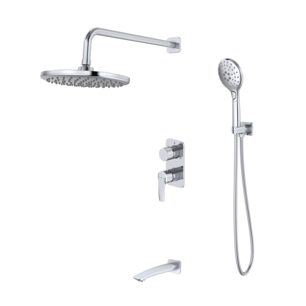 Душевая система скрытого монтажа с тропическим душем, Ray, IDDIS, (RAYSB03i68)