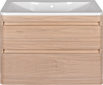 Тумба для комплекта Style Line Атлантика 90 Люкс Plus, подвесная, ясень перламутр