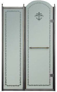 Душевая дверь в нишу Cezares Retro-B-11-100-CP-Cr-L