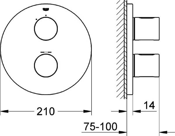 Смеситель для душа Grohe Grohtherm 3000 Cosmopolitan 19467LS0