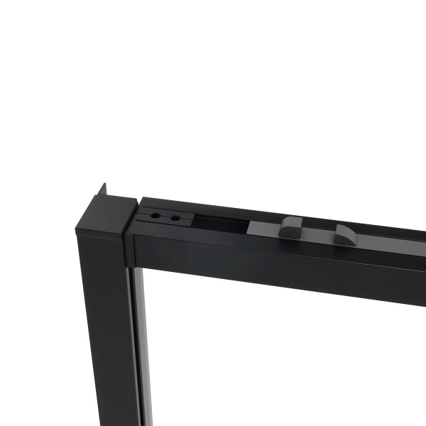 Душевой уголок Vincea Slim Soft VSR-1SS9015CLB, 1500*900, черный, стекло прозрачное