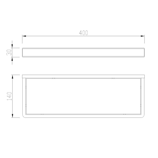 Полка стеклянная ABBER Westen AA1759SP сатин