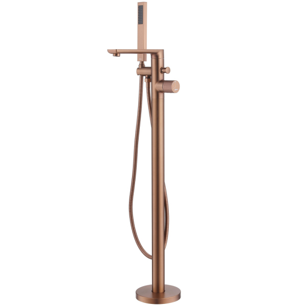 Смеситель ABBER Rund AF8715MRG напольный, розовое золото матовое