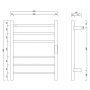 Полотенцесушитель электрический ABBER Standard AH4606 хром