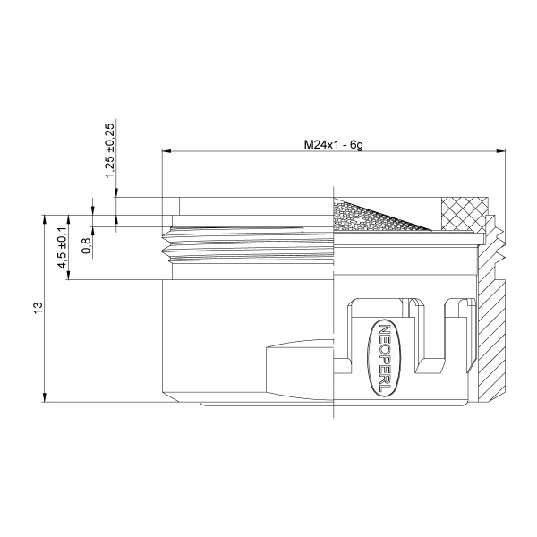 Аэратор NEOPERL CASCADE D.24 Lemark внутр (NP13301-BL)