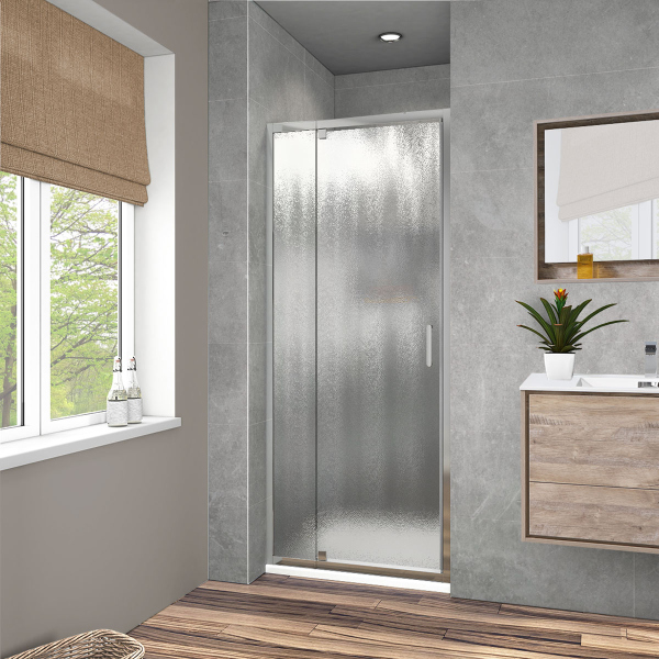 Душевая дверь Vincea Intra VDP-1I9010CH, 900/1000, хром, стекло шиншилла